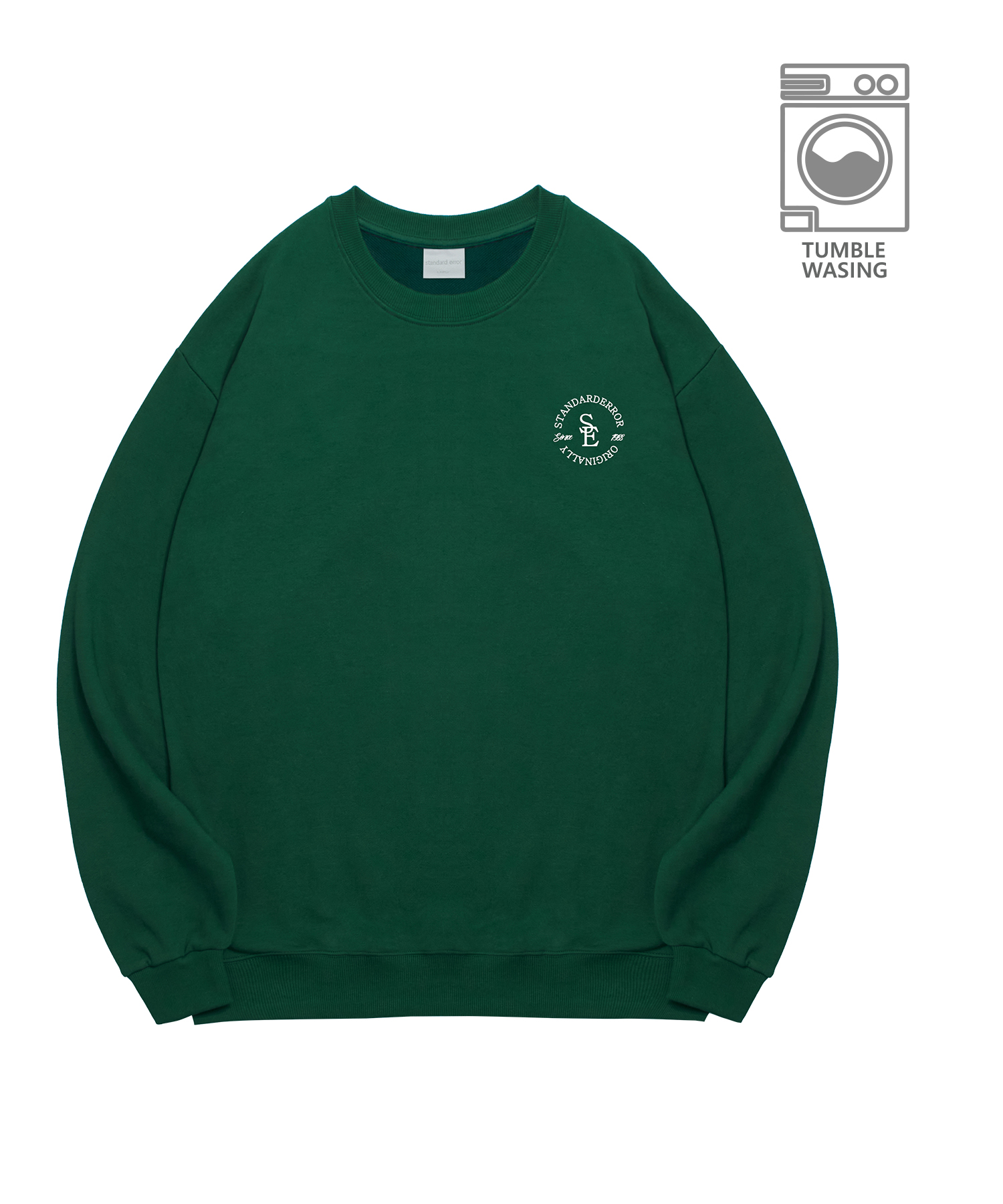 IRT173 Unisex Mini Heritage Emblem Sweatshirt Deep Green